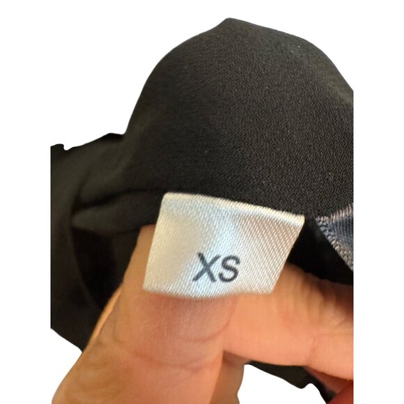 Paper Crown Floral Print Womens XS Black Multicolor Bell Sleeve Dress - Picture 5 of 9